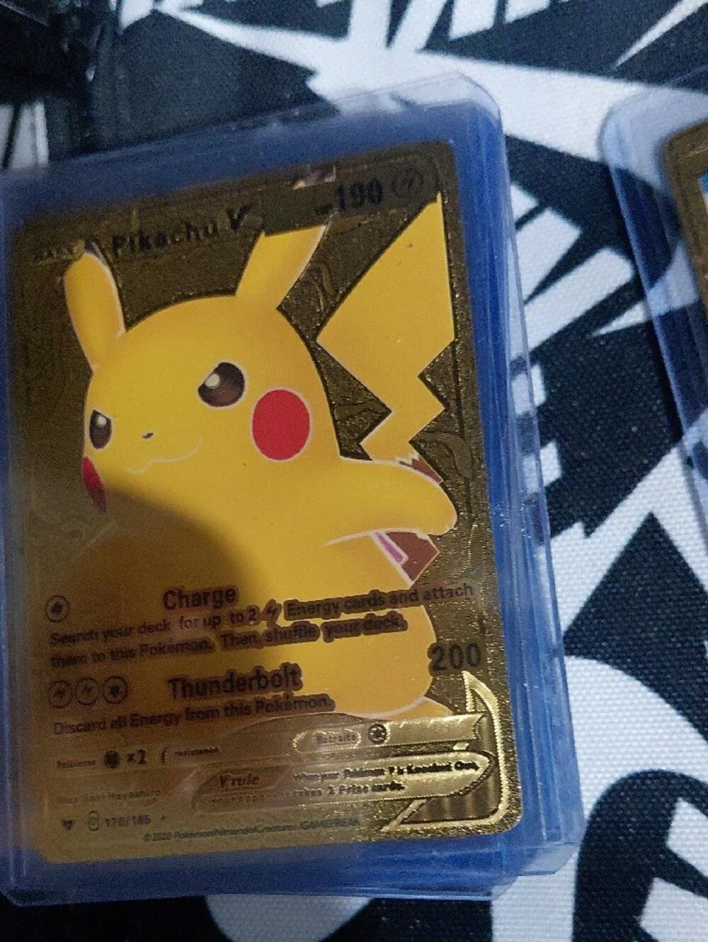 Pikachu Gold Collectible Trading Card